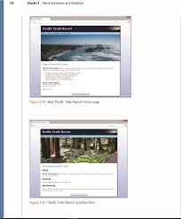 Show transcribed image text ses that Pacific Trails See Chapter   for an  introduction to th n earlier chapters  Using Home page and Yurts page were  created    