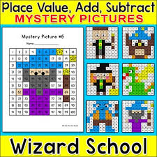 Math Morning Work Wizard School Mystery Pictures Hundreds Chart