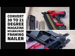 convert milwaukee framing nailer from