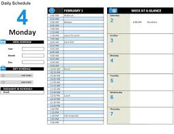 Free Ekly Schedule Templates For Excel Smartsheet Template