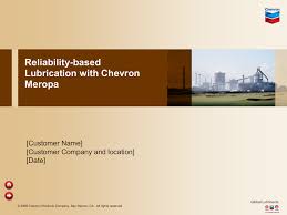 Chevron Meropa Sales Presentation