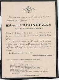 Les meilleurs professionnels et agences événementielles. 1918 Faire Part Deces Edmond Boonefaes Dunkerque Ghyvelde Nord Ebay