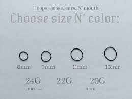 Find The Right Fitted Nose Ring For You Hoop Sizes Approx