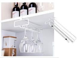 Under Cabinet Wine Glass Rack And