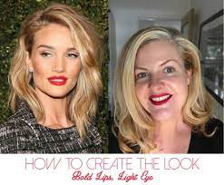 how to wear a bold lip and light eye