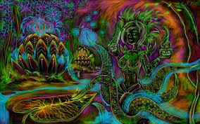cyber octopus free psychedelic art