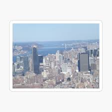 To access the george washington bridge bike path you'll need to get to manhattan's washington heights neighborhood. Aerial View Midtown Manhattan Upper West Side George Washington Bridge Hudson River New York City Poster By Lenspiro Redbubble
