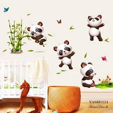 Cute Panda Wall Sticker 01 Jpg