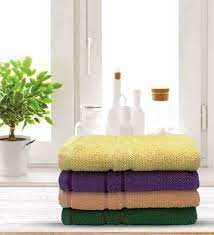 solid cotton 380 gsm hand towels set