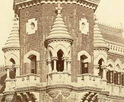 Building of Alexandra Native Girls' English Institution, Bombay (Mumbai)  1890's - Old Indian Photos