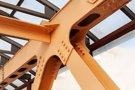 heavy beams and chs of steel bridge