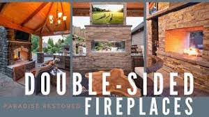 double sided fireplaces outdoor you