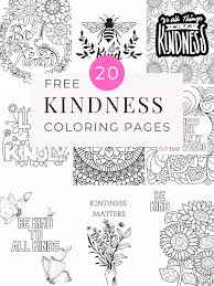 20 free kindness coloring pages