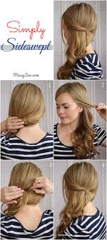 They can be a side part undercut or. Easy Side Swept Waves Hair Styles Long Hair Styles Side Ponytail Hairstyles