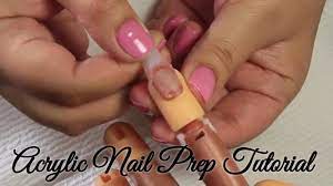 acylic nail prep tutorial you