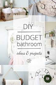 diy bathroom decor on a budget rustic