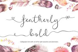 Featherly Bold Font Wedding Font