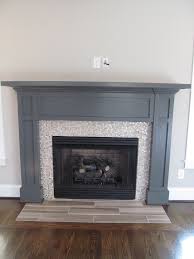 Wood Mantle Fireplace Contemporary