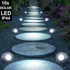 10x Led Solar Lamps Outdoor Lighting