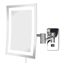 led lighted wall makeup mirror