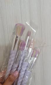 lilac purple brushes for makeup beauty