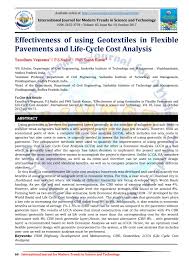 Effectiveness Of Using Geotextiles In Flexible Pavements And
