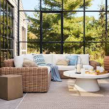 woven cable outdoor rug west elm