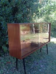 1950s Sideboard With Sliding Glass
