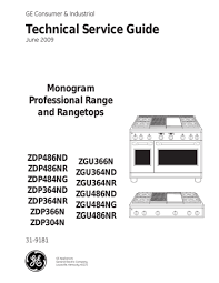 Monogram Zdp364nd Owner S Manual
