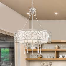 House Of Hampton Cauthen 5 Light Drum Chandelier With Crystal Accents Reviews Wayfair