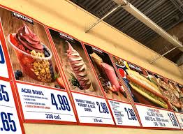 The most popular costco food court menu items are their large (18 inch) pizzas that are sold as a whole pizza or by the slice, and their all beef hot dogs. 5 Things That Vanished From Costco S Food Court Eat This Not That