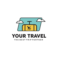 flat travel agent logo design 21743067