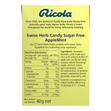 ricola natural relief swiss herb