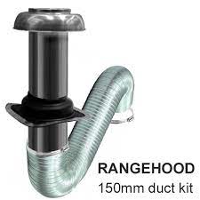 Rangehood Kit With Roof Cowl Kit 150mm