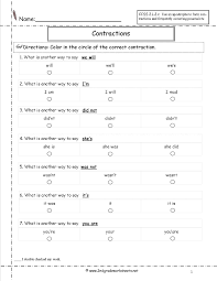 Contractions Worksheet The Best Worksheets Image Collection