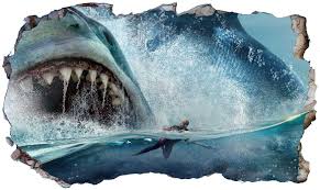 Der megalodon war der größte hai, der je gelebt hat. Chicbanners Die Meg Megalodon Shark 3d Magic Fenster Sortiert Wandtattoo Selbstklebende Poster Wall Art Grosse 1000 Mm Breit X 600 Mm Tief Gross Amazon De Baumarkt