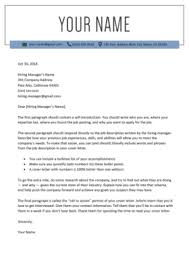 Learn how to write that perfect cover letter to get you the job you deserve. Cover Letter Templates For Your Resume Free Download