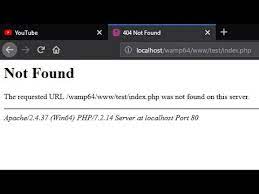 404 not found w server php file