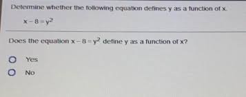 Following Equation Defines Y