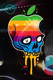 apple skull iphone 4s wallpapers free
