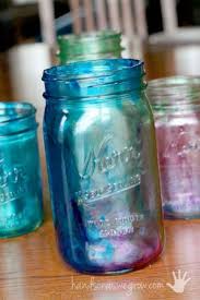 Simple Painting Glass Jars
