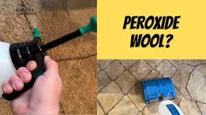 can peroxide be used on wool rugs