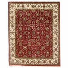 red ivory rectangular floor carpets