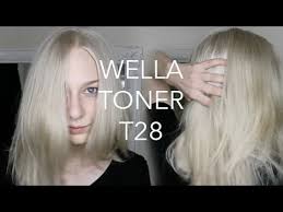 • sometimes blonde hair, whether dyed or natural, can look a little brassy, in which case hair toners are the perfect remedy for achieving a more neutral shade. Wella T28 Demo Watch Me Tone My Blonde Hair Youtube