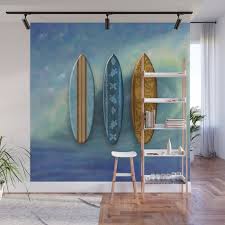 Sunset Beach Hawaiian Surfboards Wall