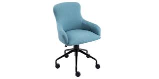 Buy top selling products like regan office chair in dark blue and serta® leighton home office chair in beige. Cecil Linen Office Chair In Light Blue