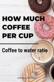 Coffee Per Cup Coffee To Water Ratio