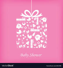 Baby Girl Birth Card Royalty Free Vector Image