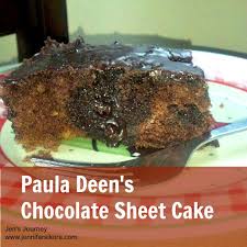 paula deen s chocolate sheet cake jen