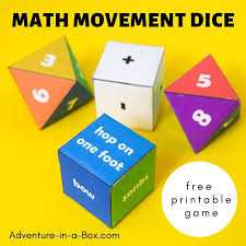 Here you will find our selection of free games to help your child learn as well as printable games to support subtraction fact learning, we have also included some links to some great online games to develop addition skills. Math Movement Dice Adventure In A Box